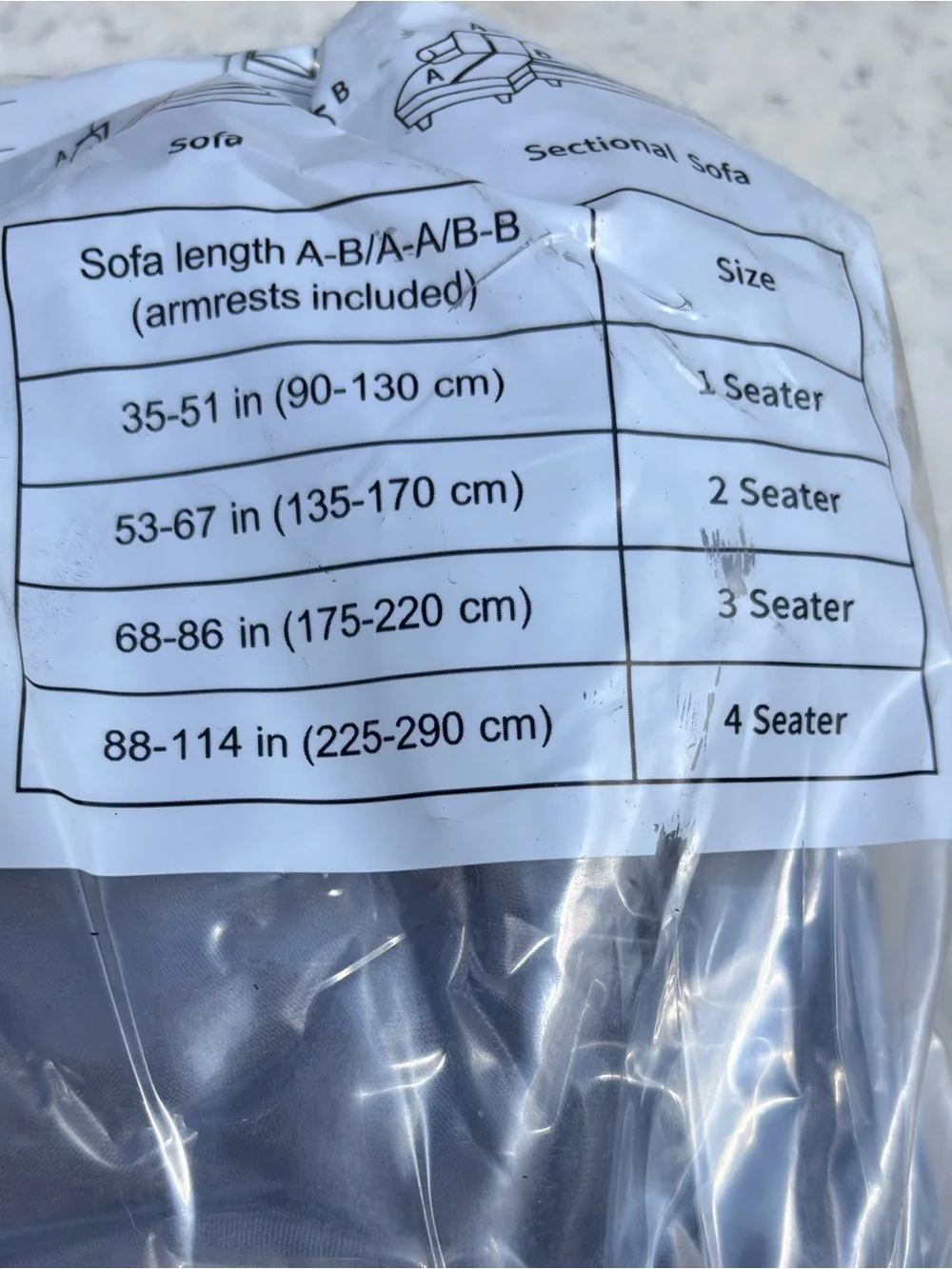 🎉NWT🎉Gray Stretch Sofa Slipcover - Brand New in Packaging